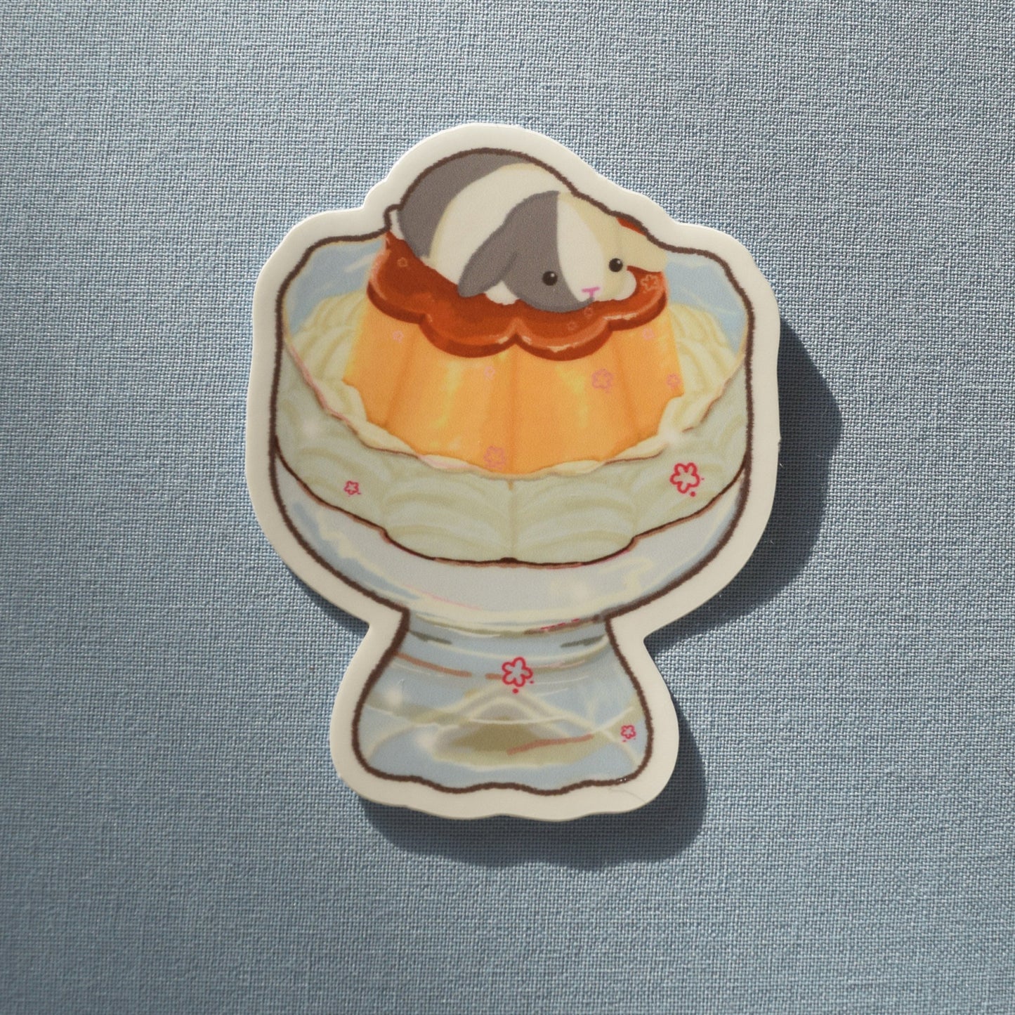 Bunny Flan Sticker