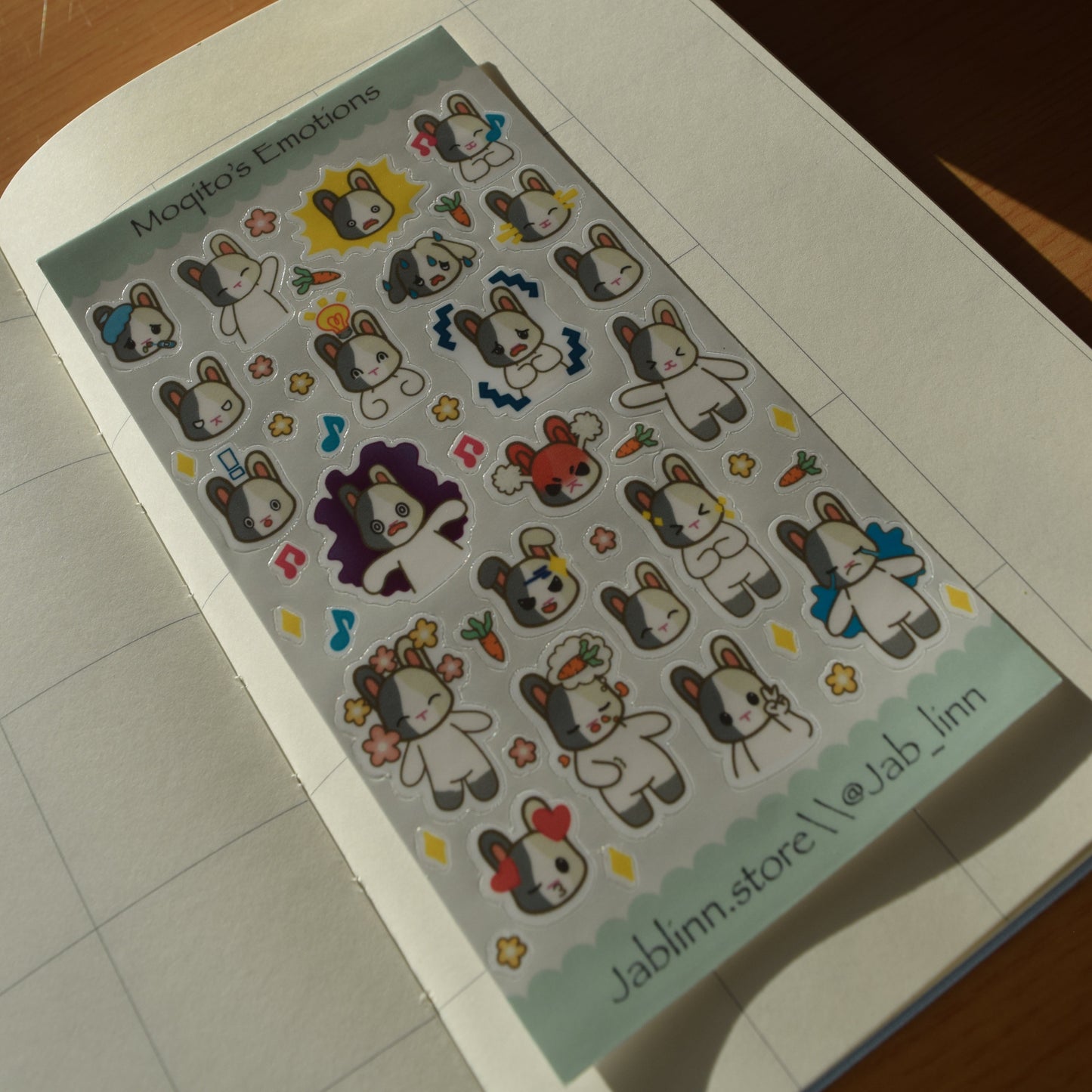 Moqito's Emotions Sticker Sheet