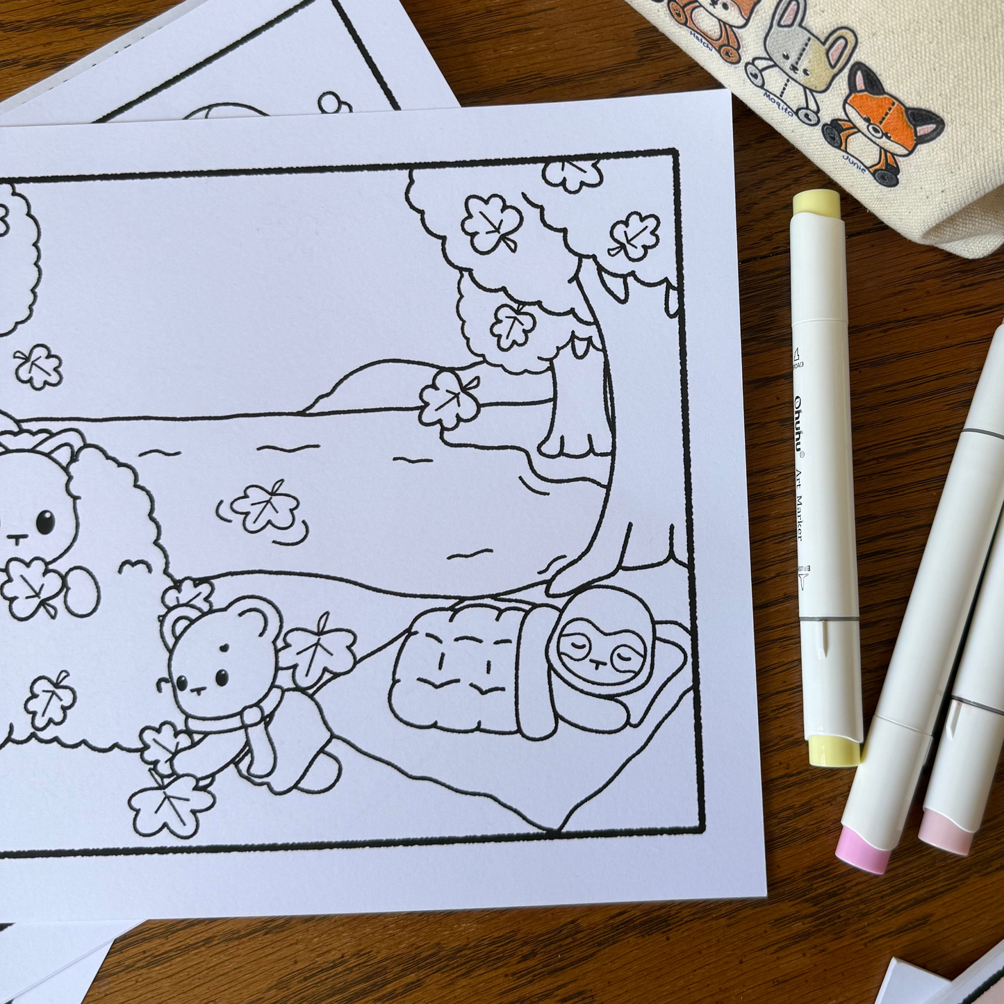 Winter coloring bundle Digital Download