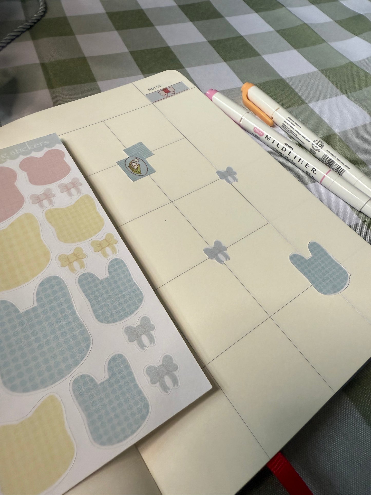 Pattern Character Journaling Stickers