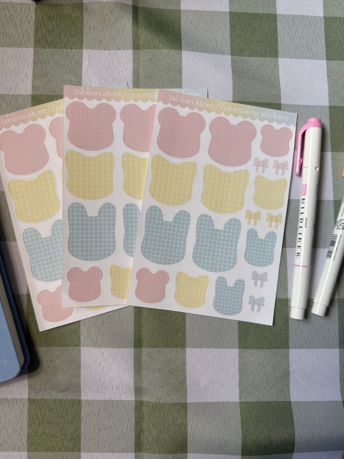 Pattern Character Journaling Stickers