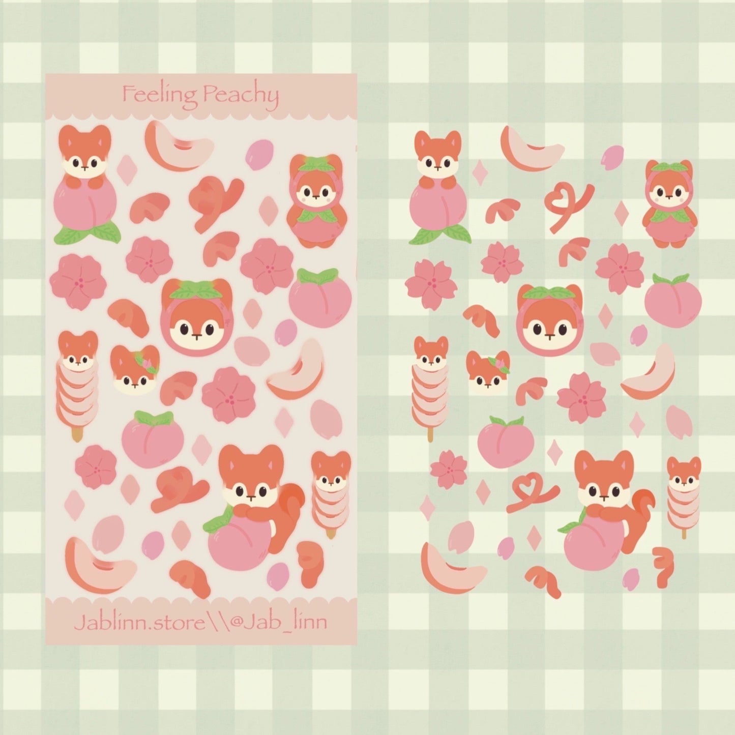 Feeling Peachy Sticker Sheet