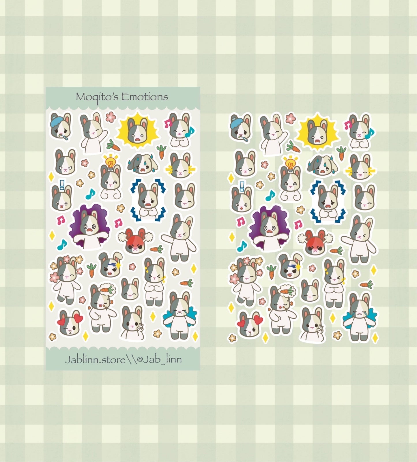 Moqito's Emotions Sticker Sheet