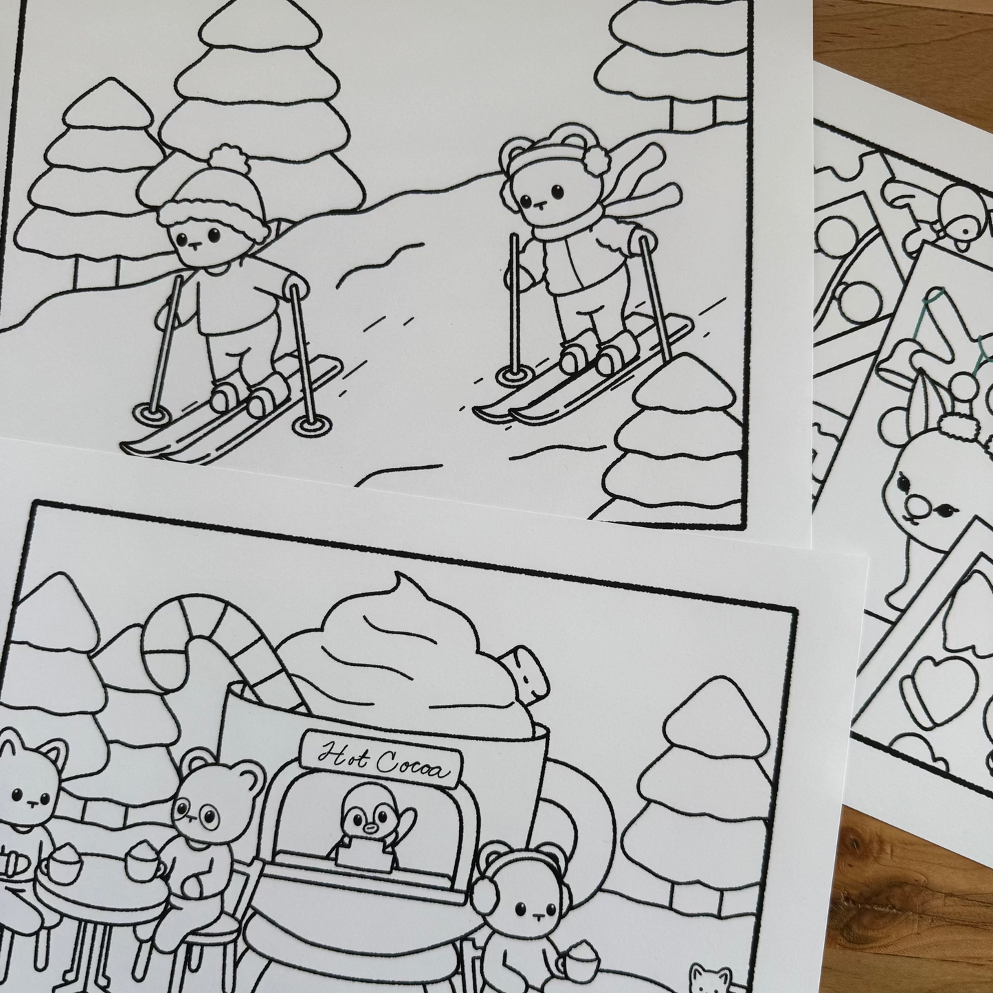 Winter coloring bundle