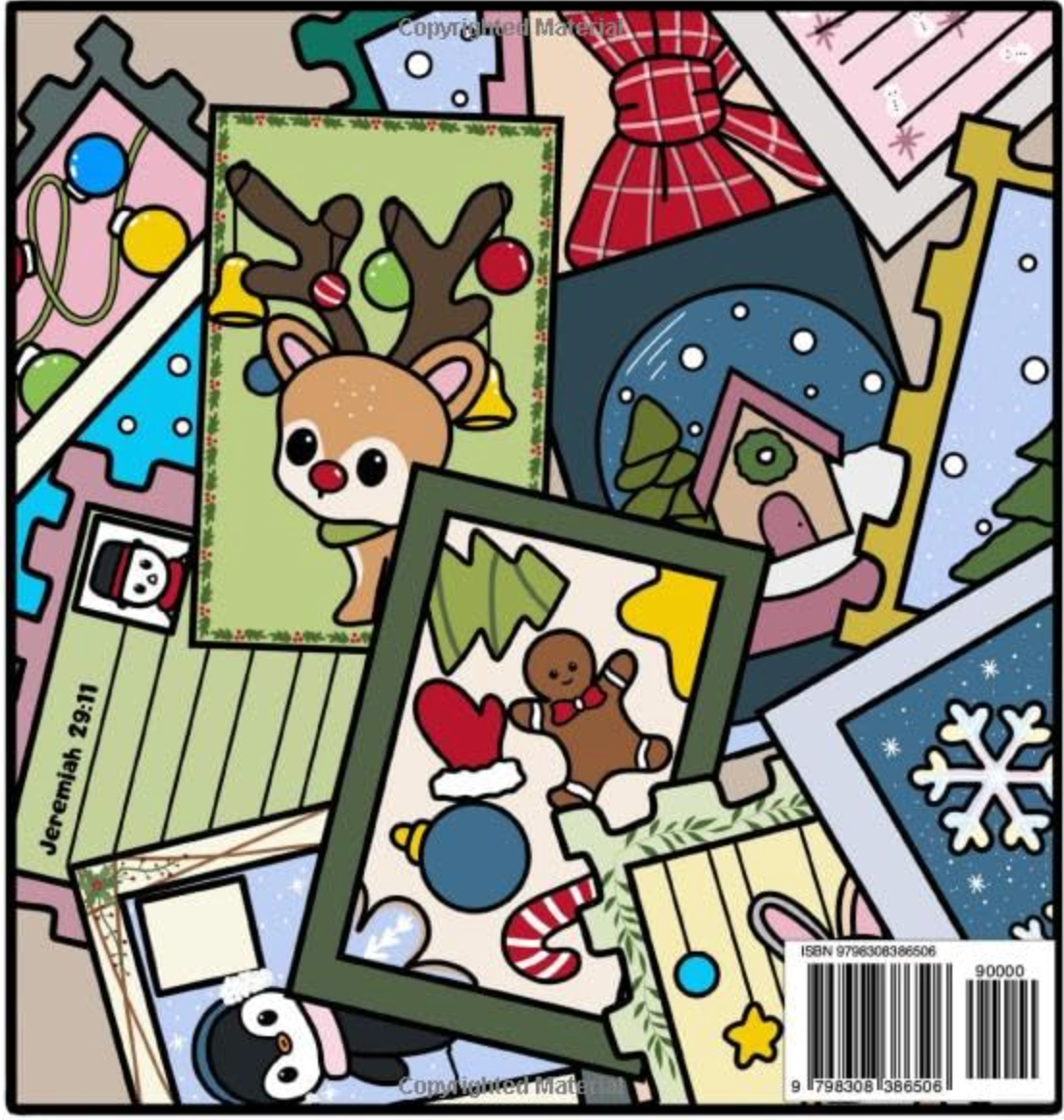 Cutesy Christmas Coloring Book (ON AMAZON)