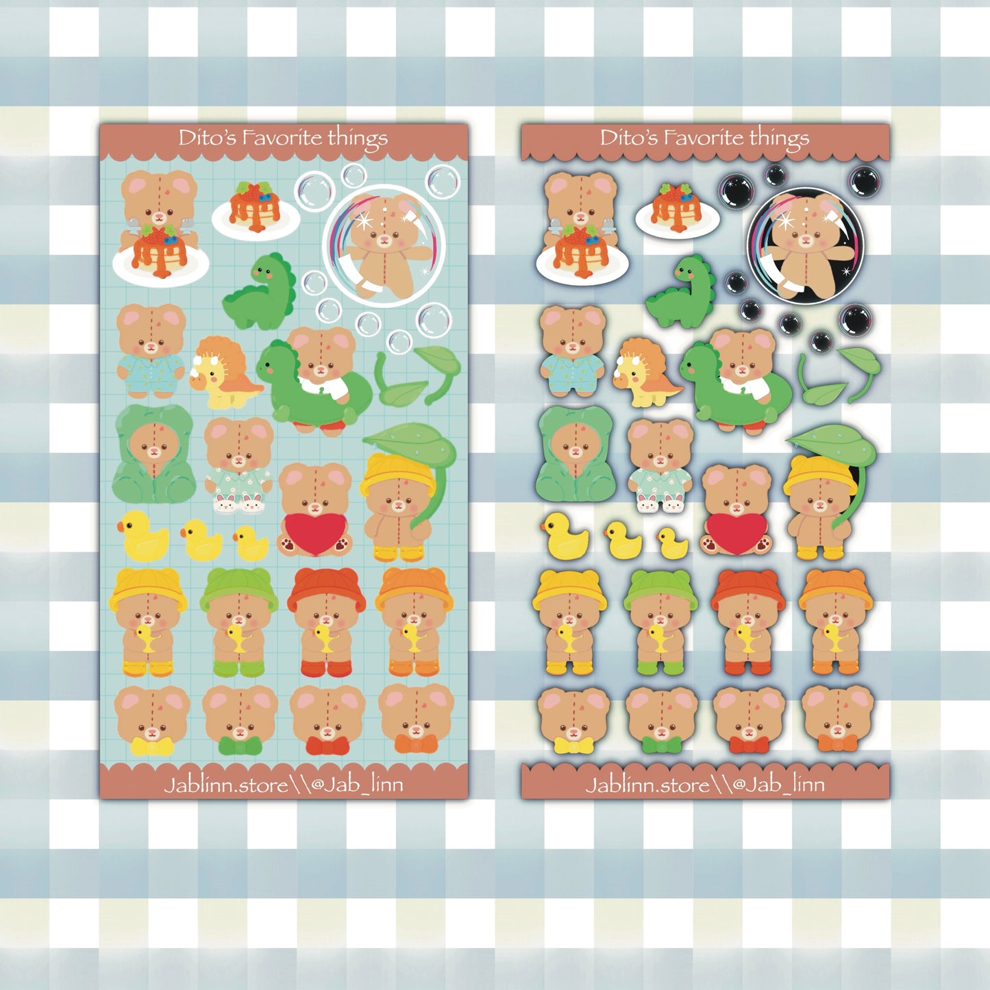 Dito's Favorite Things Sticker Sheet
