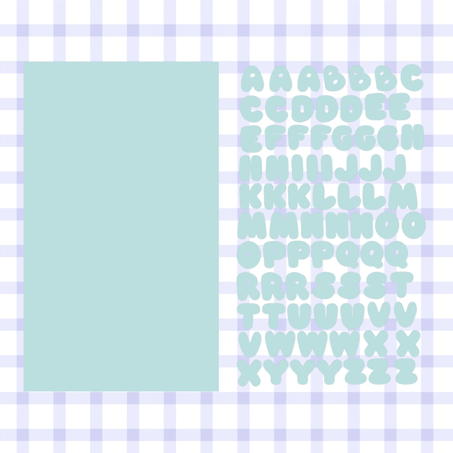 Letter Sticker sheet