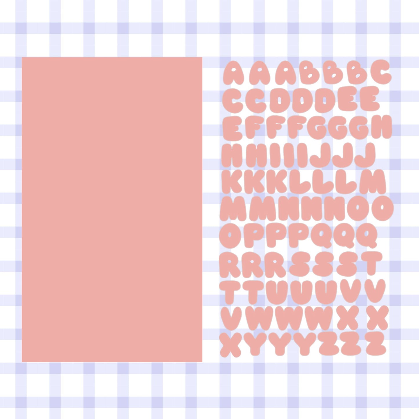 Letter Sticker sheet