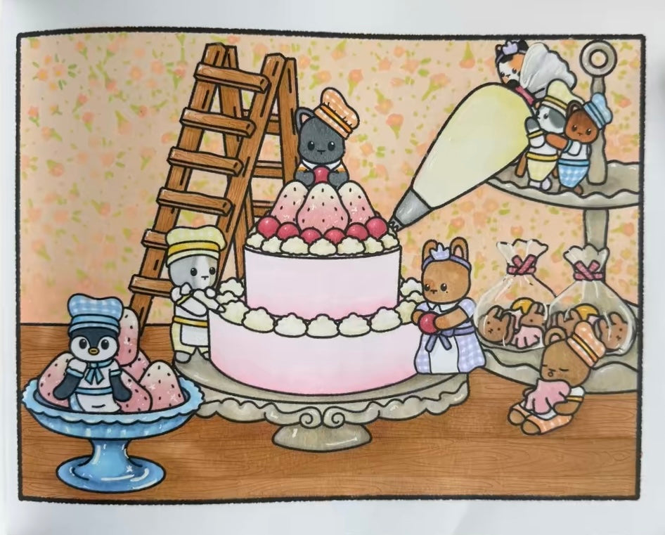 Colored by: Jablinn From Baltimore (Travels from Tokyo to Seoul coloring book)