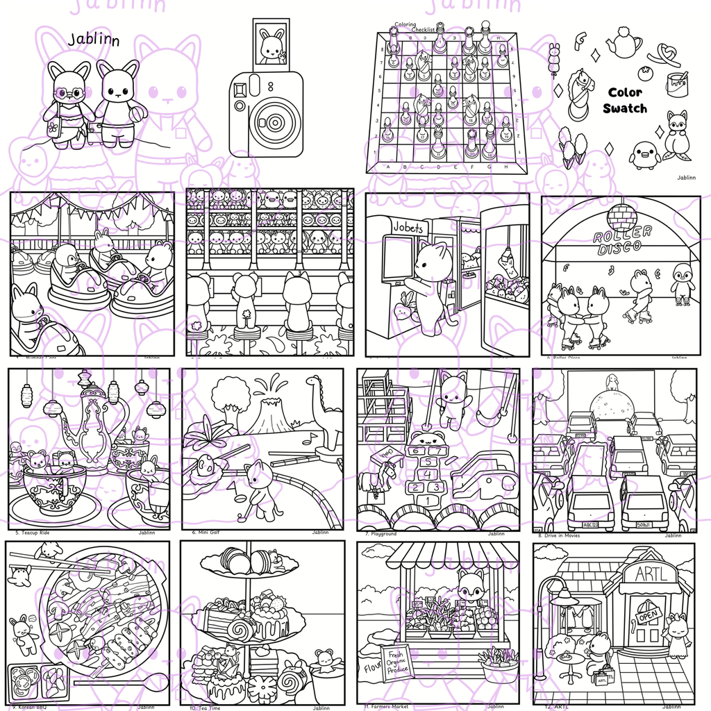 Cutesy Activities Digital Download