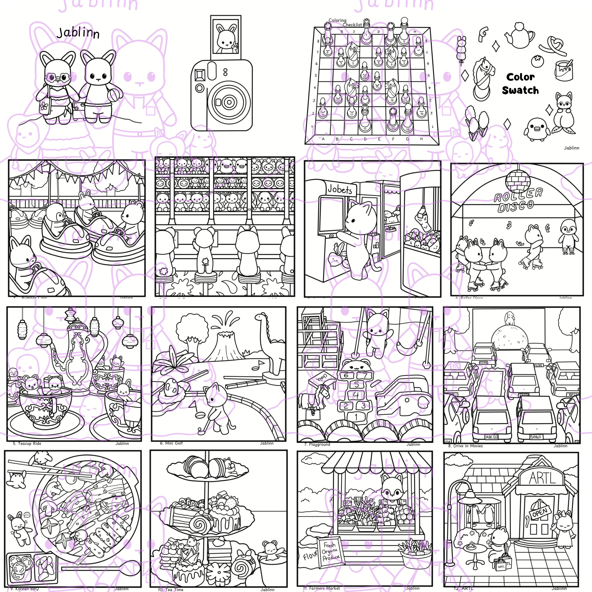 Cutesy Activities Digital Download