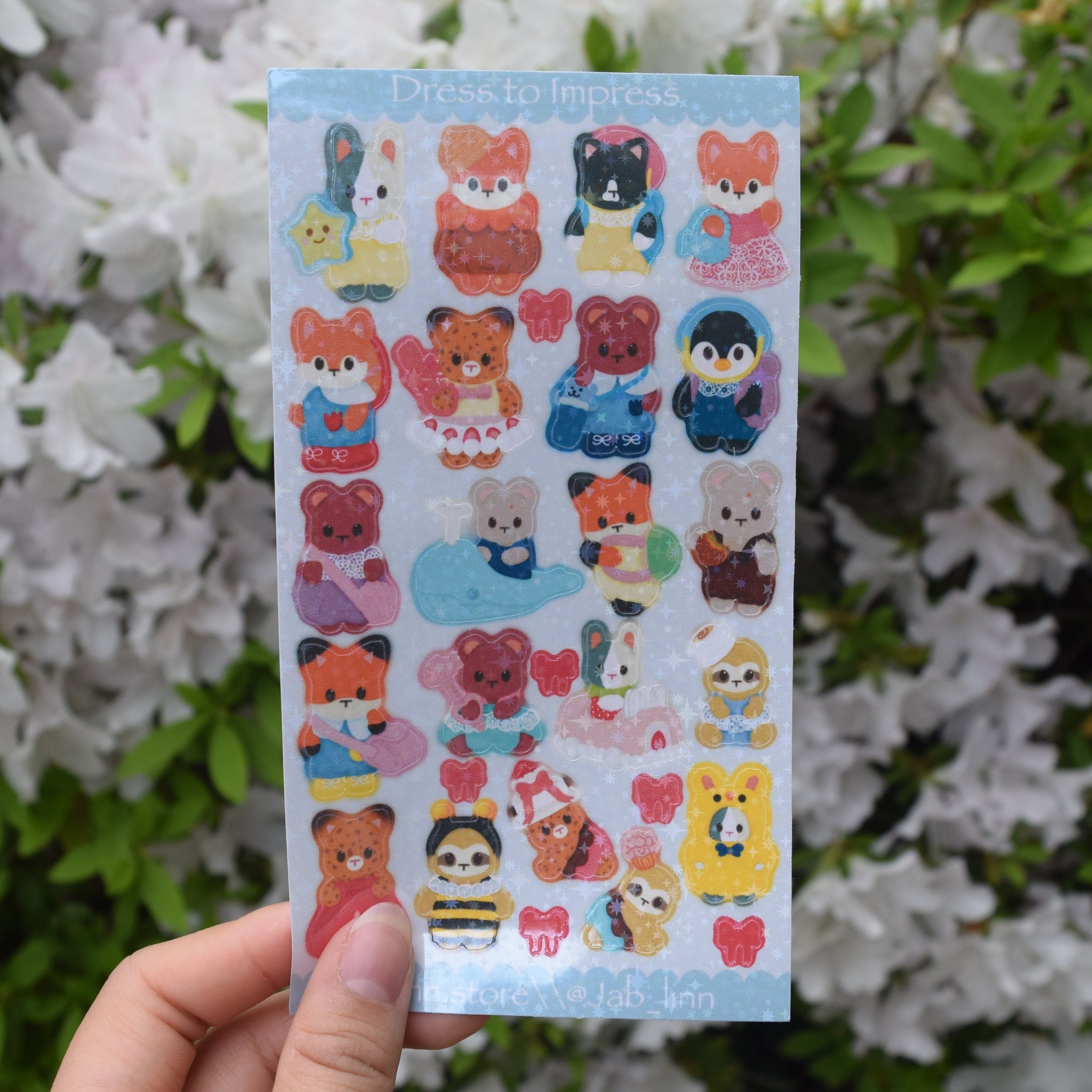 Dress to Impress Sticker Sheet
