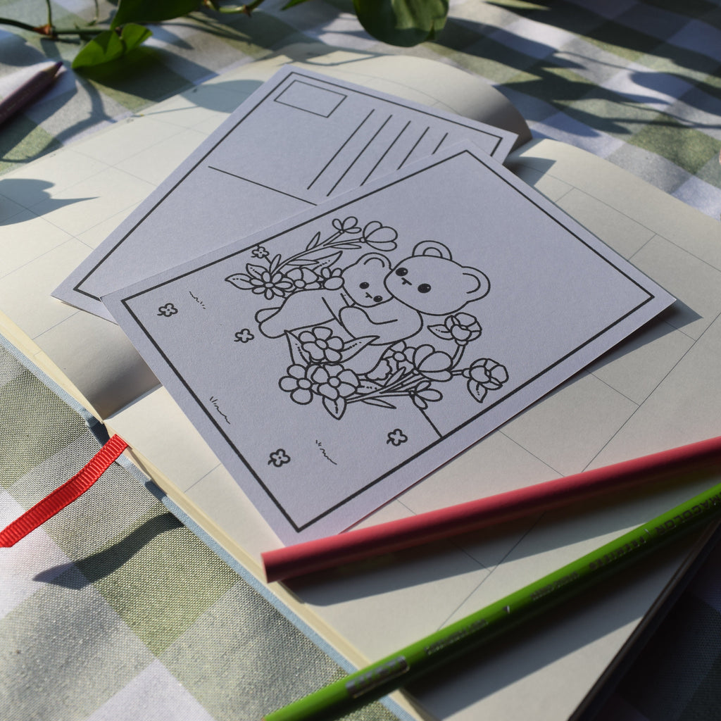 Hello Little One Colorable Note Card