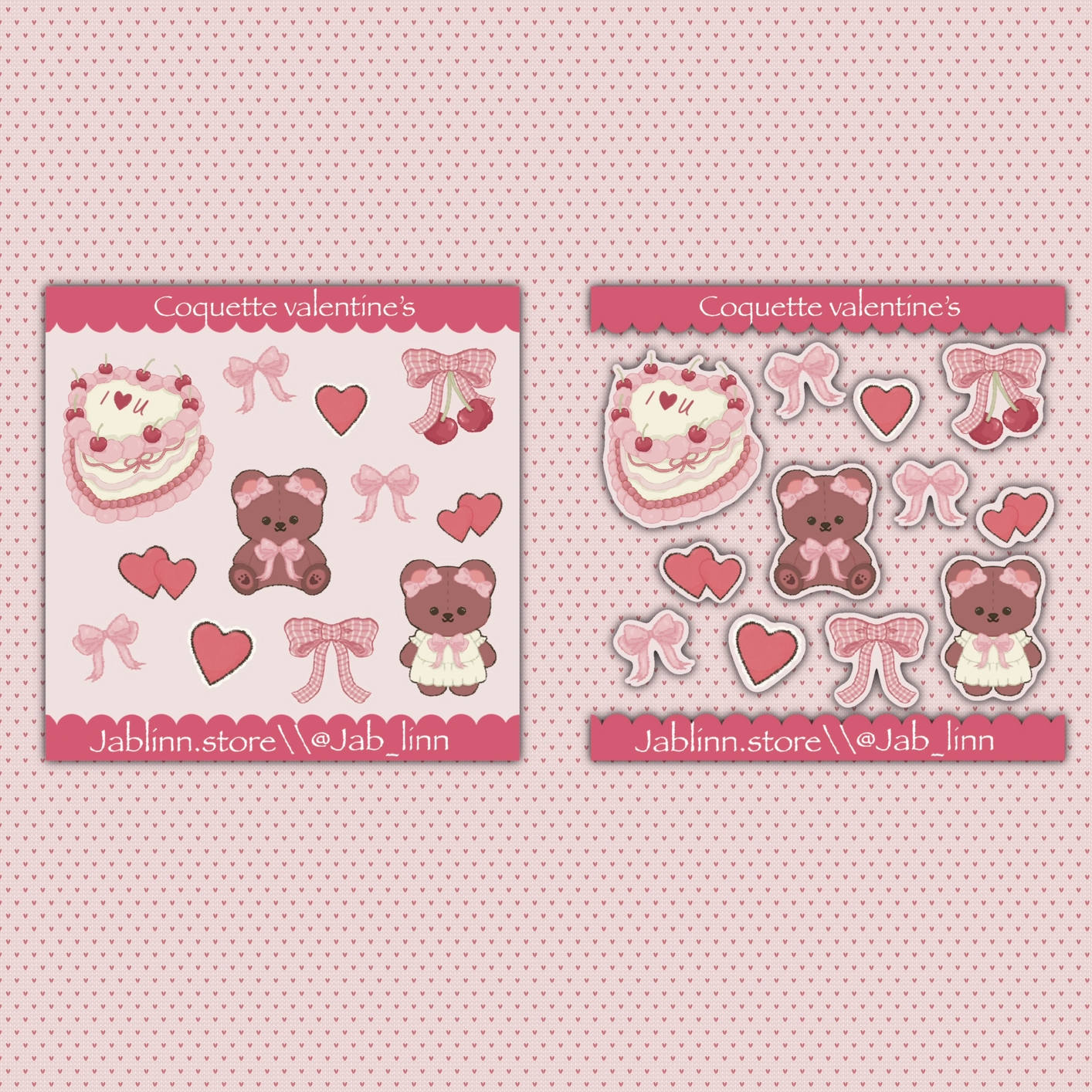Coquette Valentine Mini Sticker Sheet