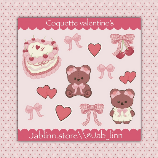 Coquette Valentine Mini Sticker Sheet