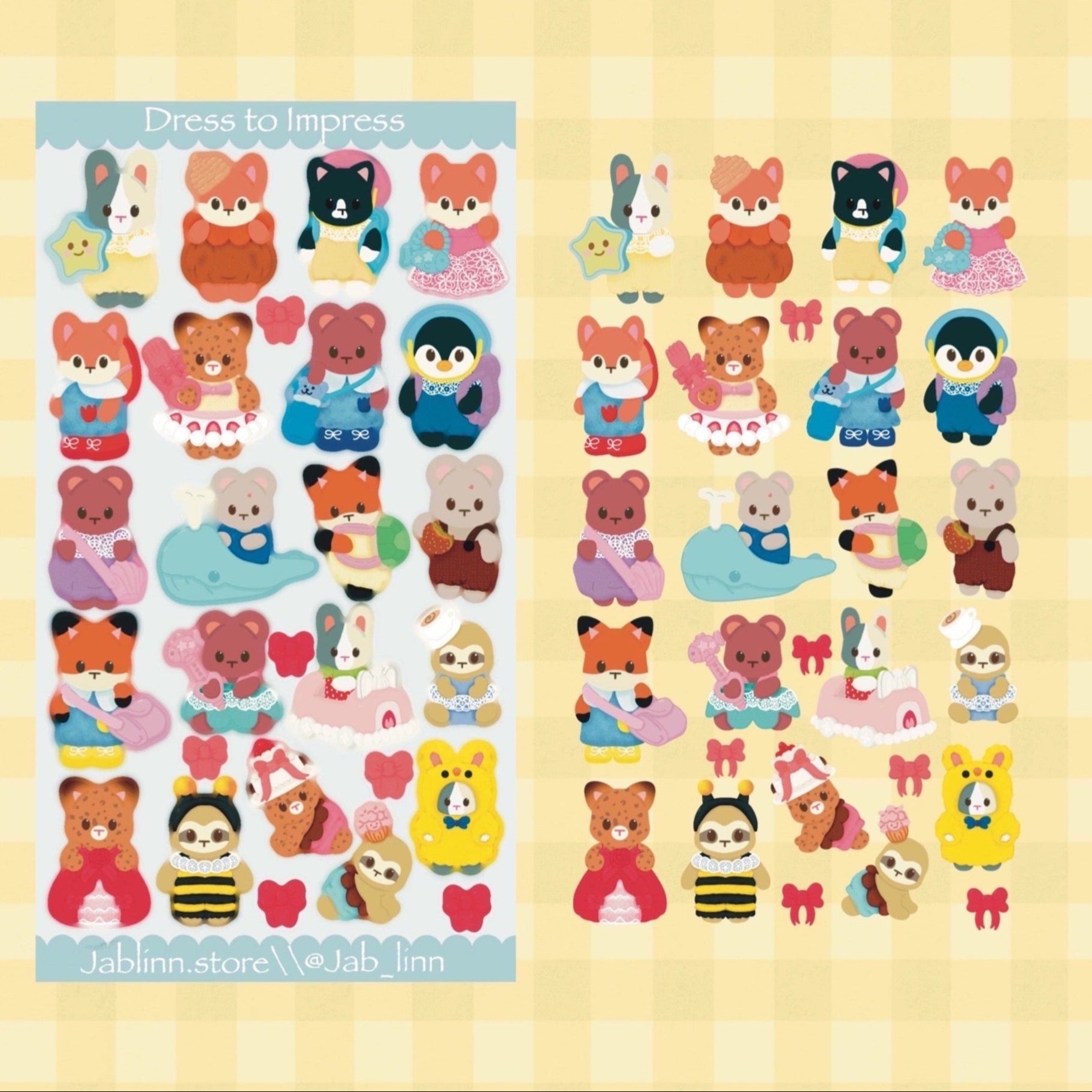 Dress to Impress Sticker Sheet