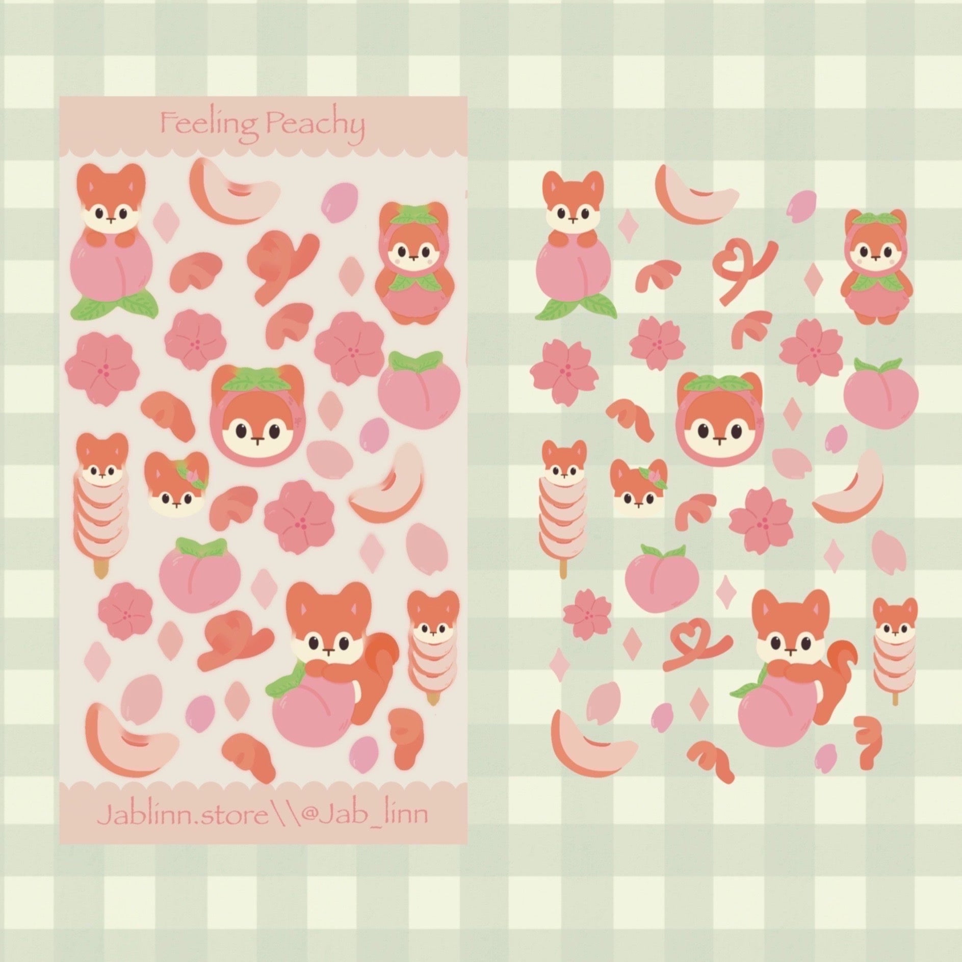 Feeling Peachy Sticker Sheet