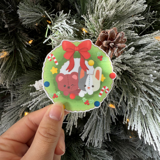 Christmas Wreath Sticker