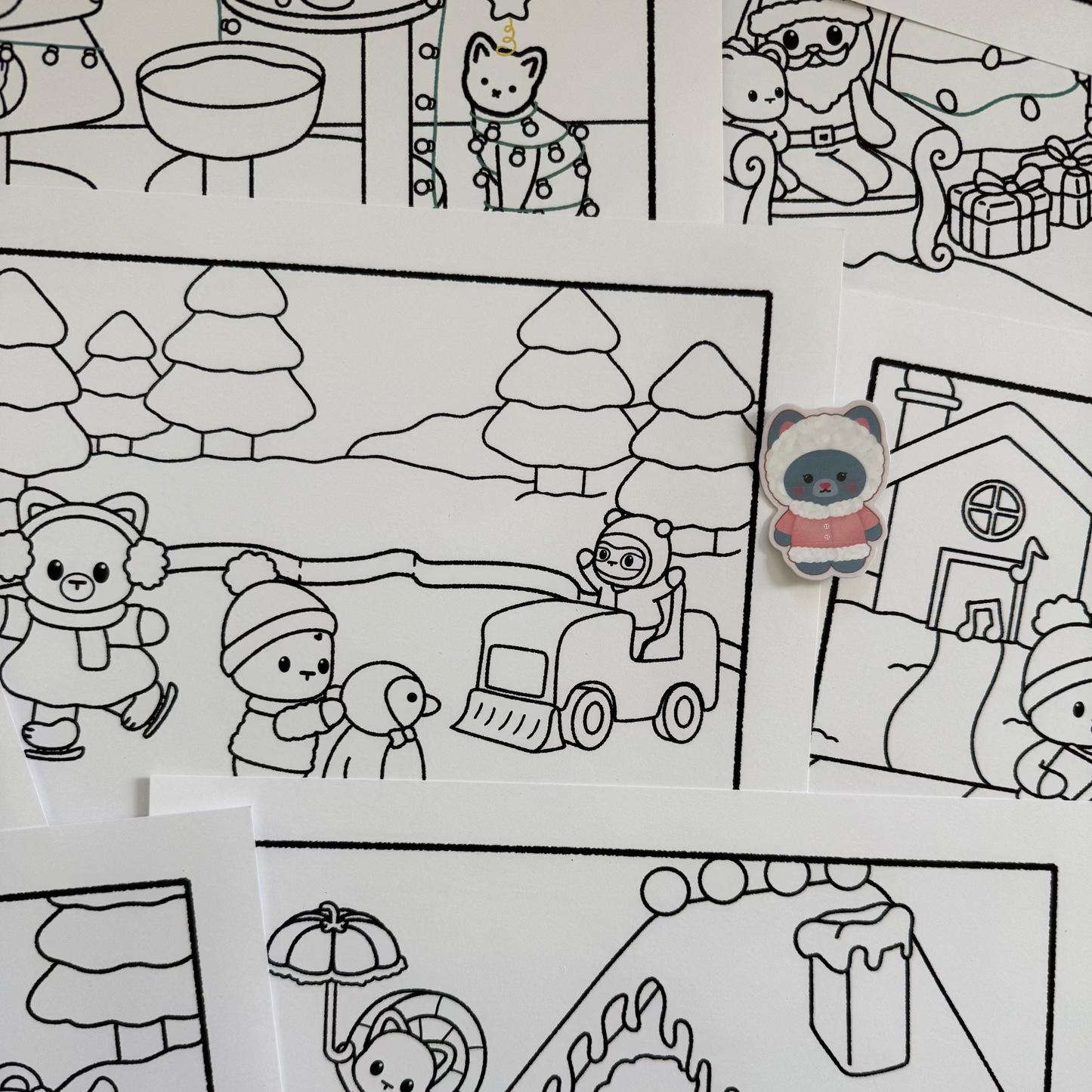 Winter coloring bundle