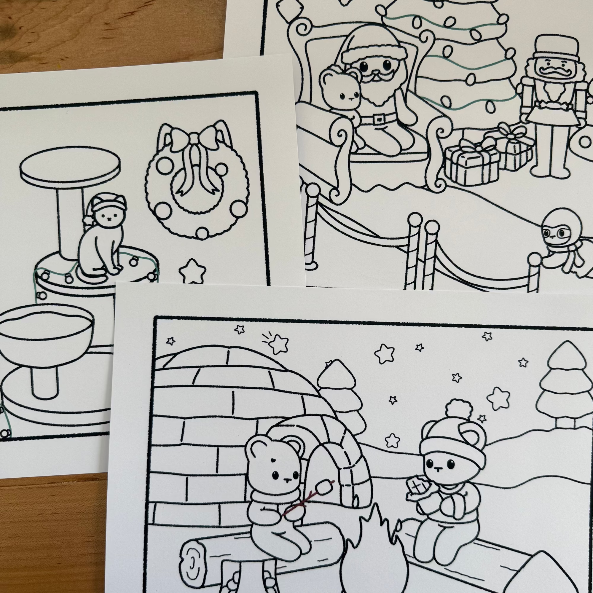 Winter coloring bundle