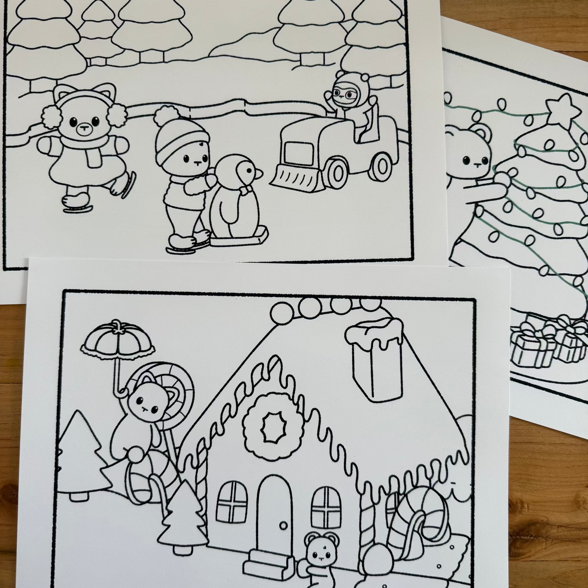 Winter coloring bundle