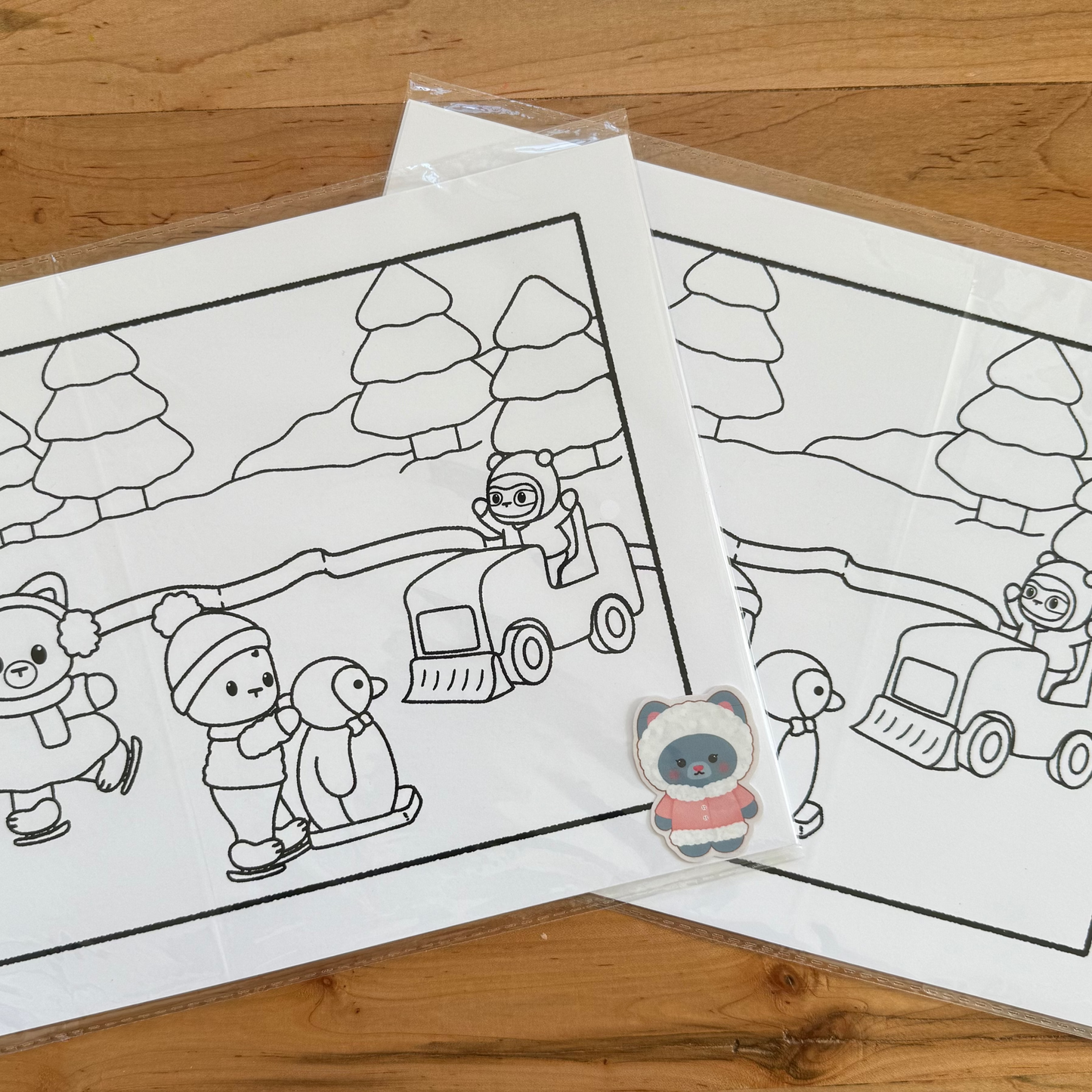 Winter coloring bundle