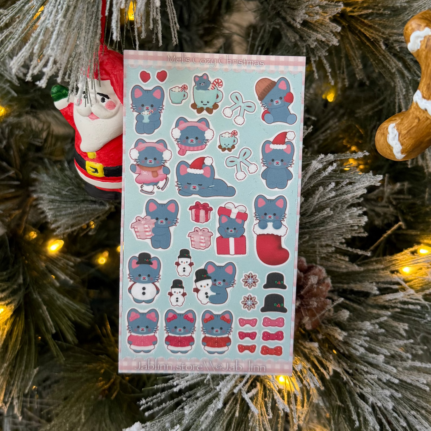 Mel's Cozy Christmas Sticker Sheet