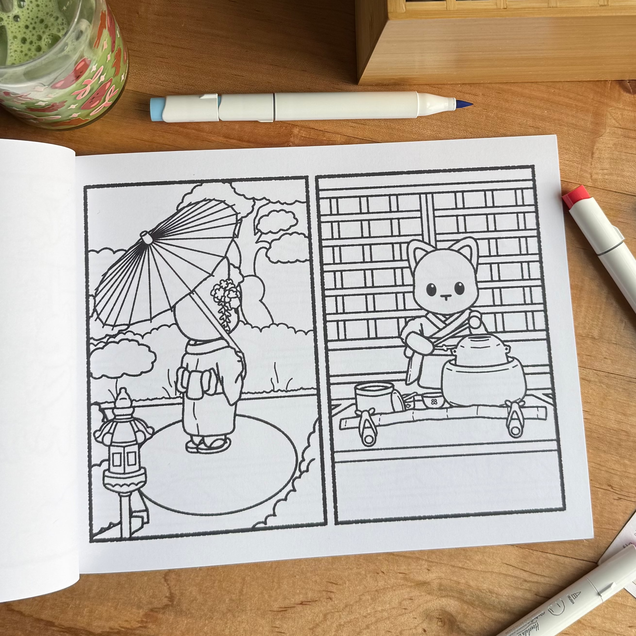 Travels From Tokyo To Seoul Coloring Book