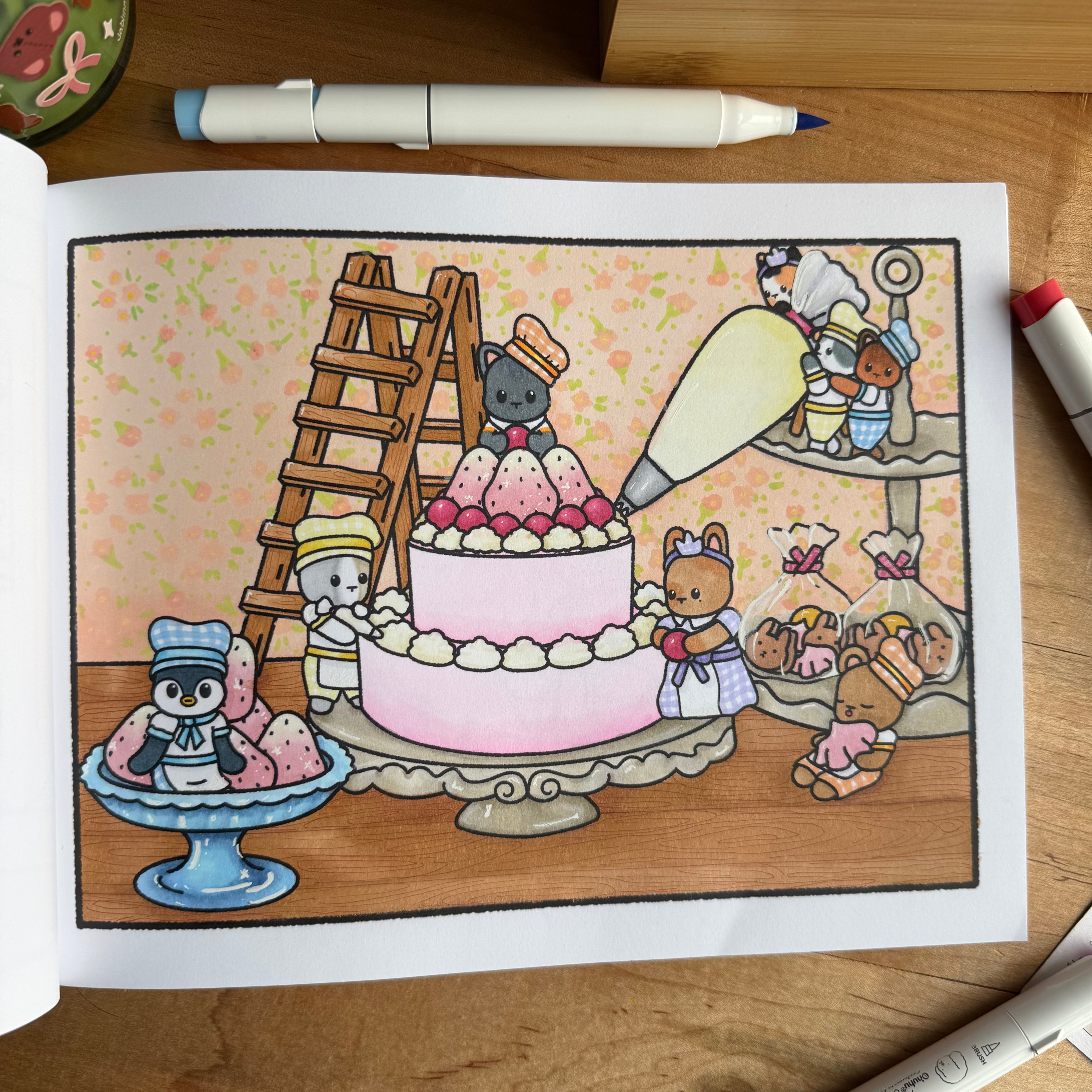 Travels From Tokyo To Seoul Coloring Book