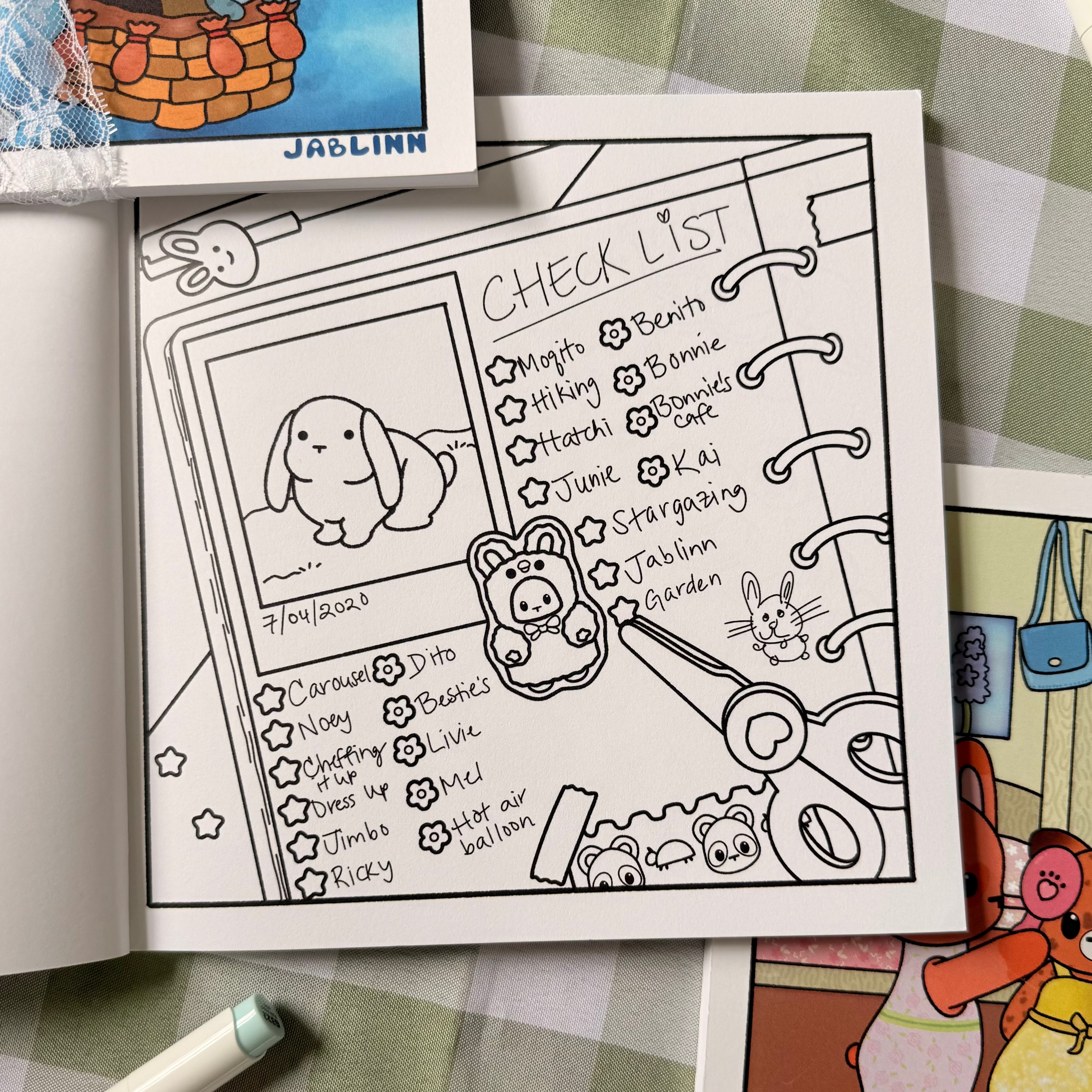 Welcome to jablinn's world Coloring Book
