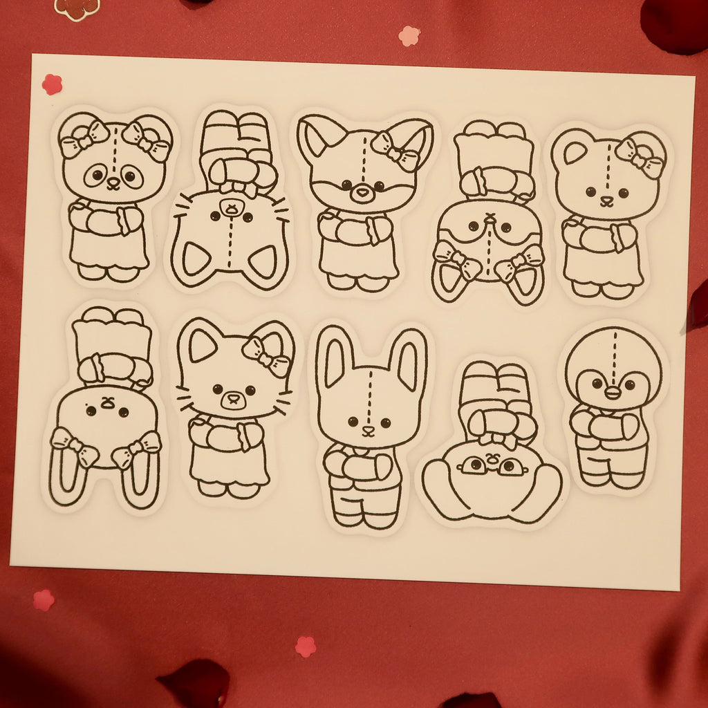 Valentine's Character Cutouts Digital Download