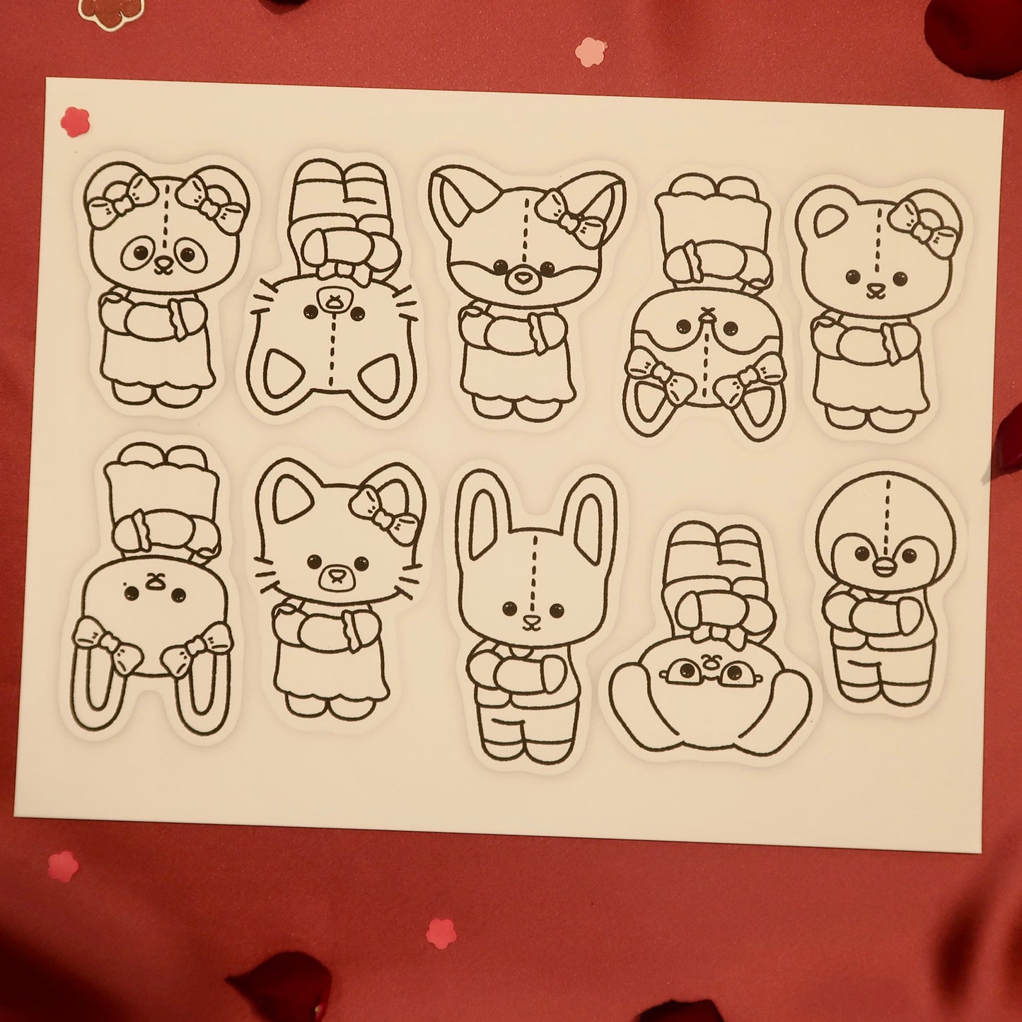 Valentine's Character Cutouts Digital Download