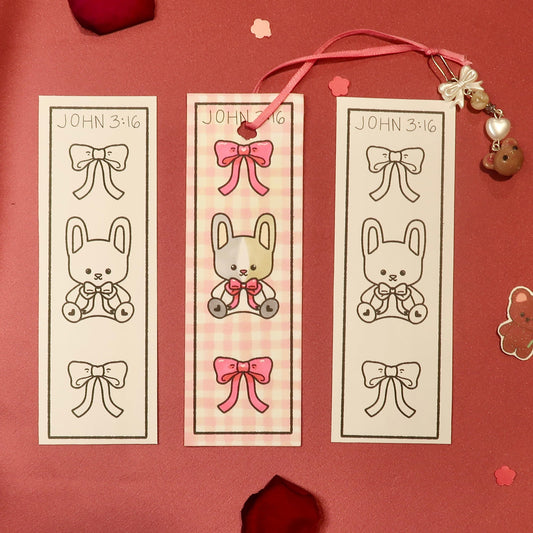 Coquette Bunny Bookmark