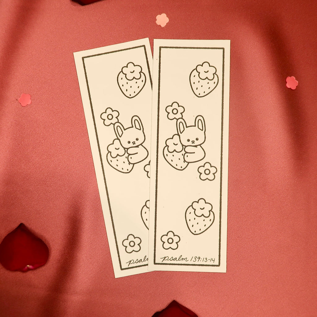 Strawberry Bonnie Bookmark
