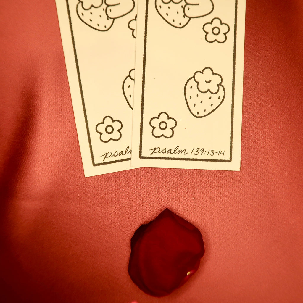 Strawberry Bonnie Bookmark