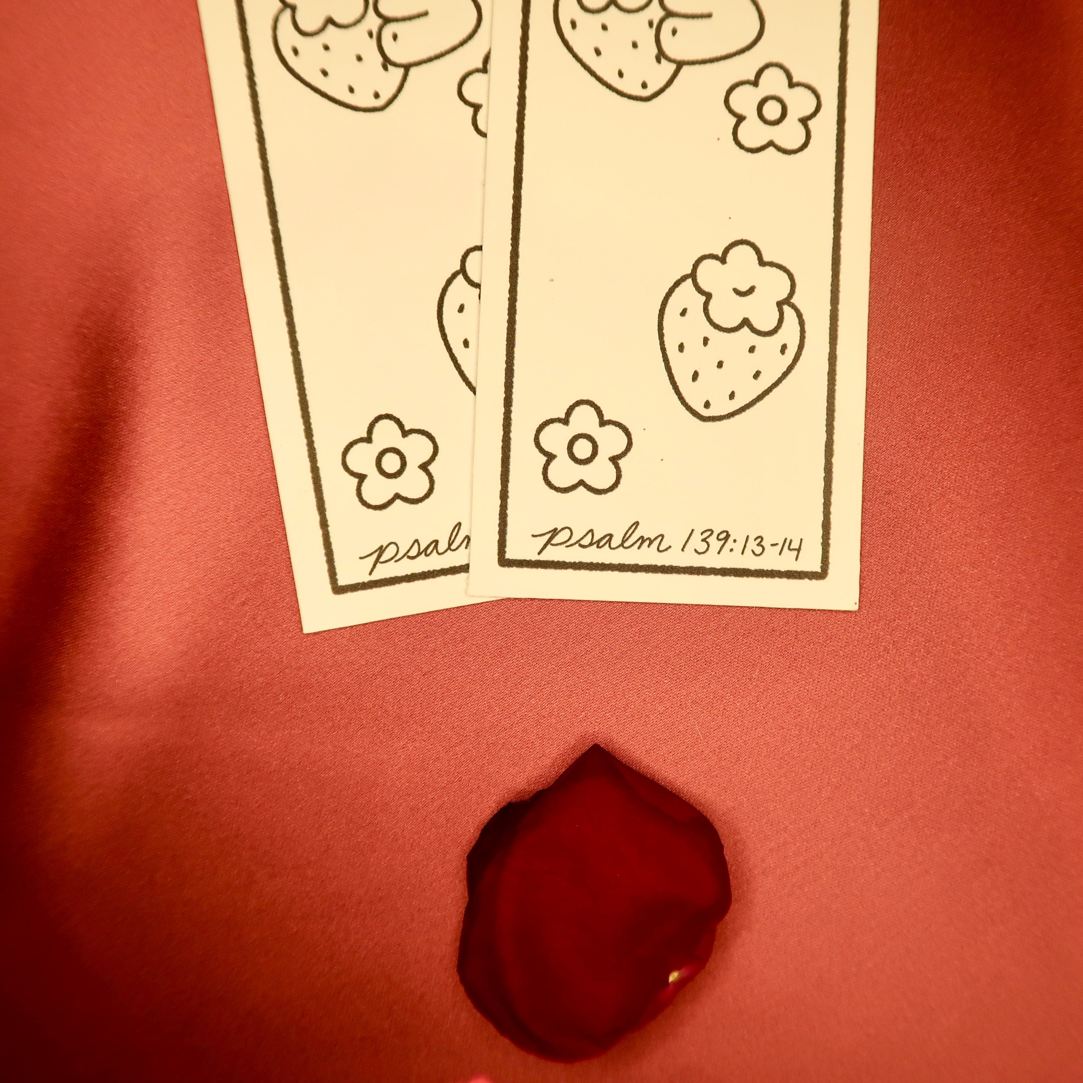 Strawberry Bonnie Bookmark