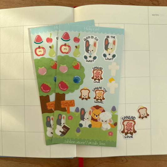 Holy Girl Sticker Sheet