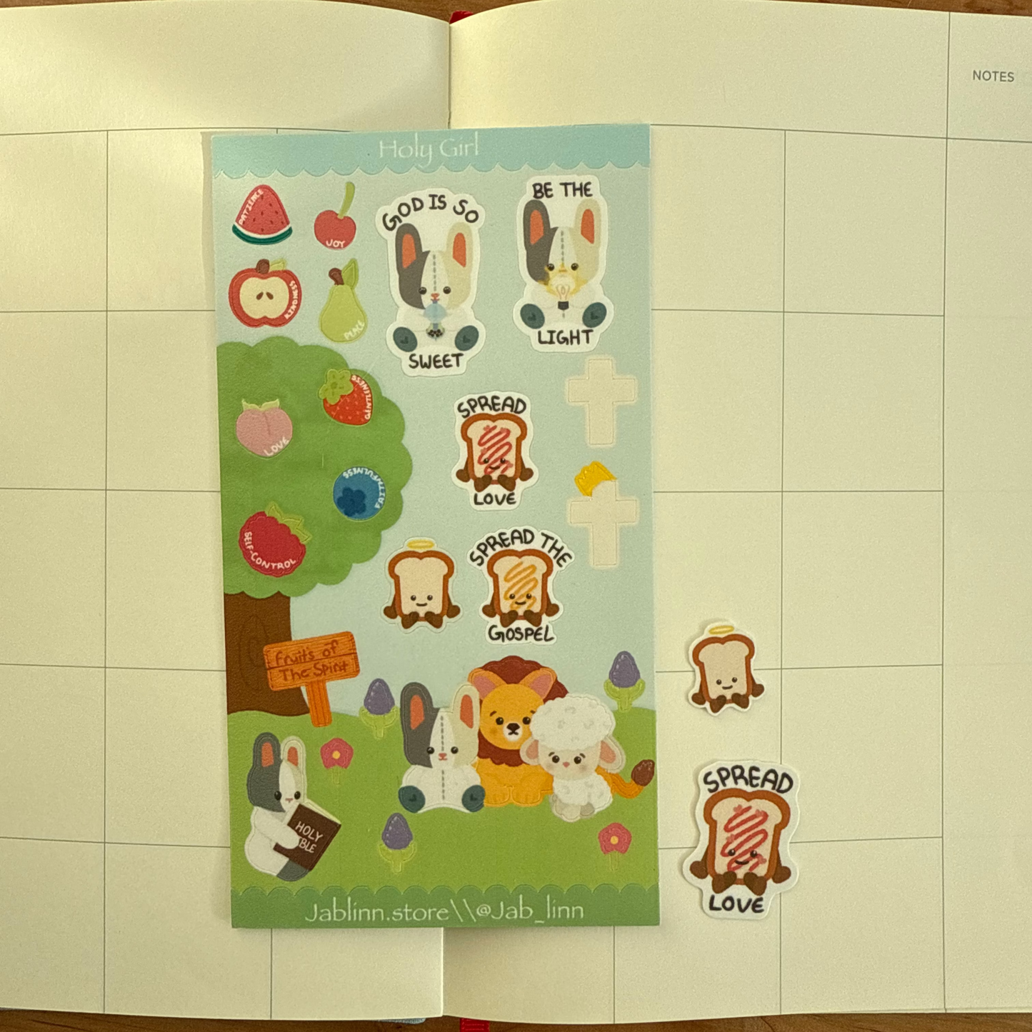Holy Girl Sticker Sheet