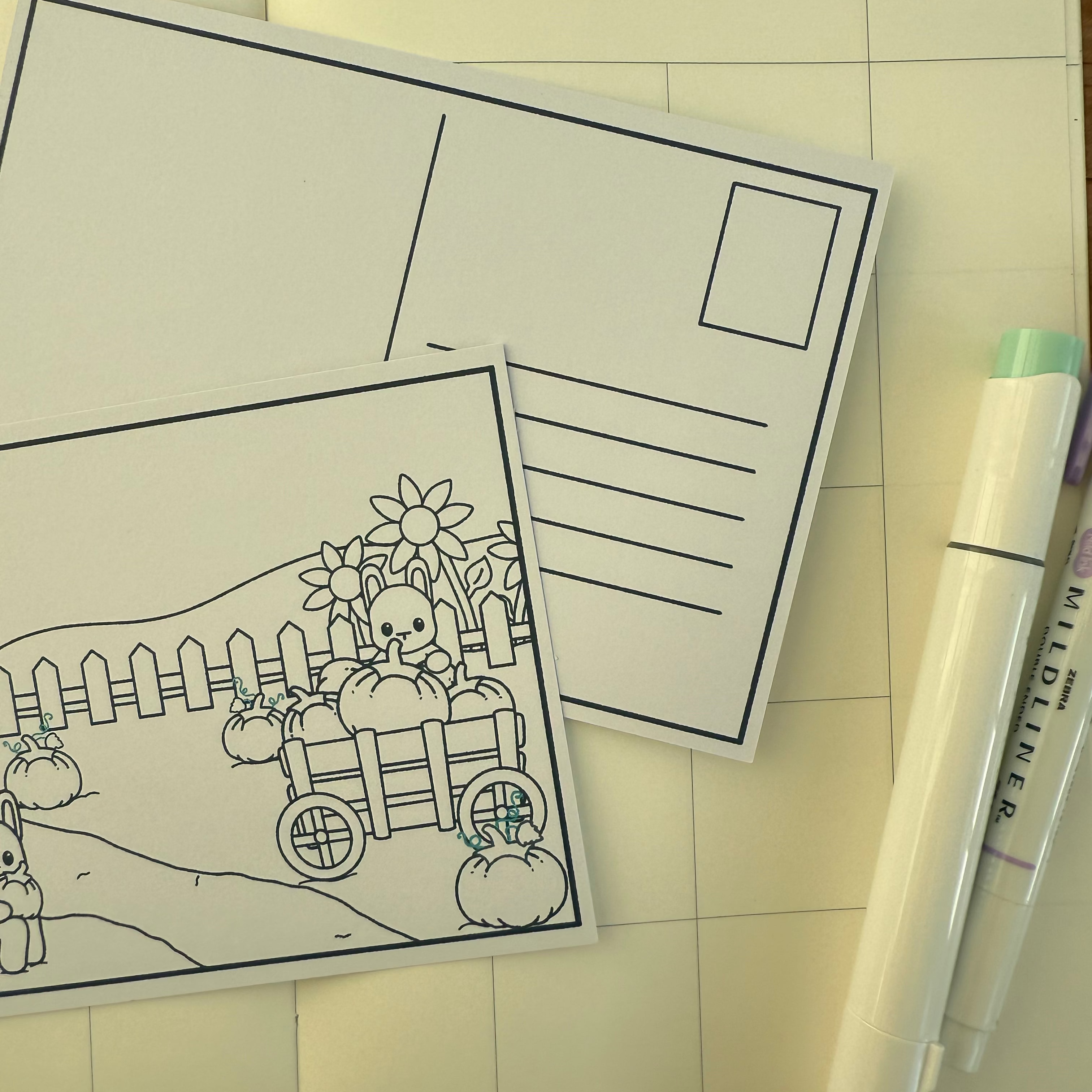 Pumpkin Patch Colorable Note Card