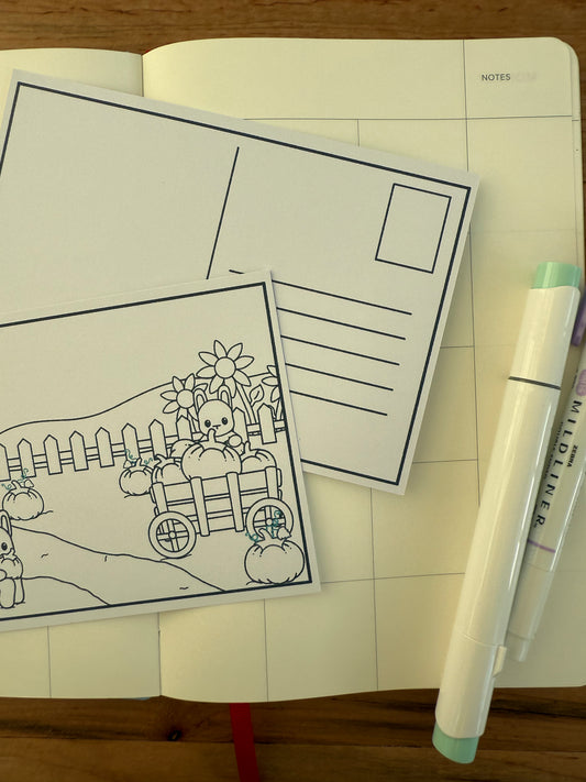 Pumpkin Patch Colorable Note Card