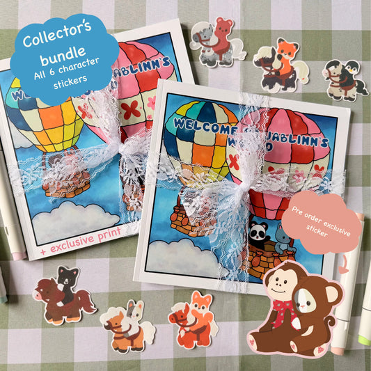 PRE-ORDER 8/25  Collector's Bundle: Welcome to Jablinn's World Coloring Book