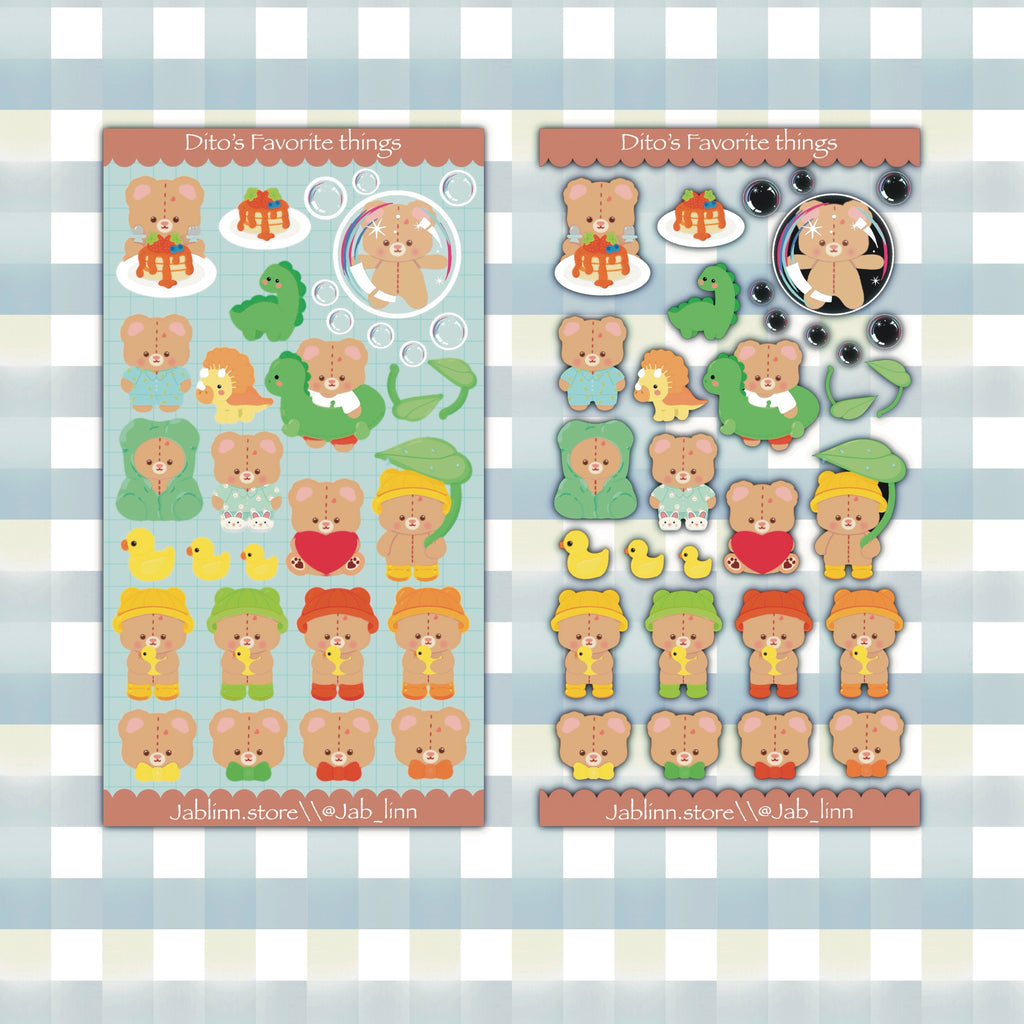 Dito's Favorite Things Sticker Sheet
