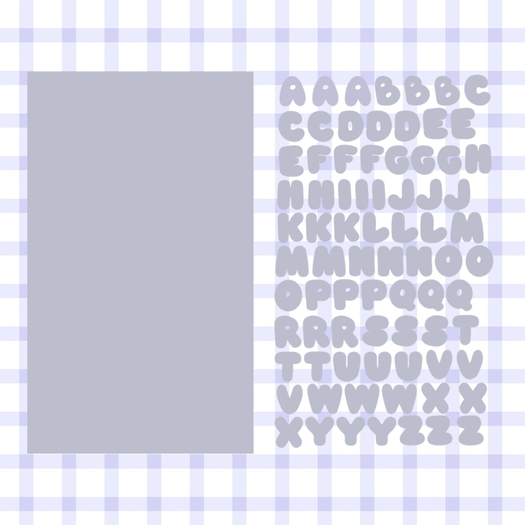 Letter Sticker sheet