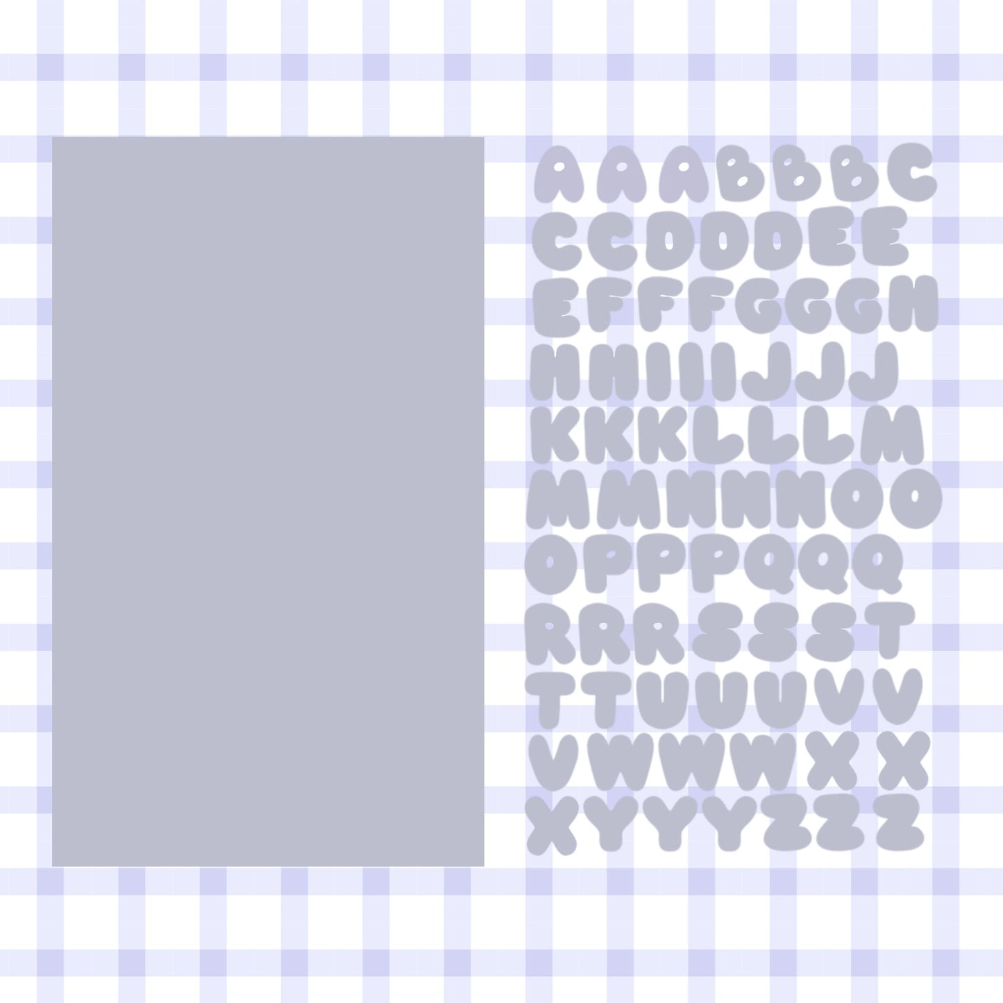 Letter Sticker sheet