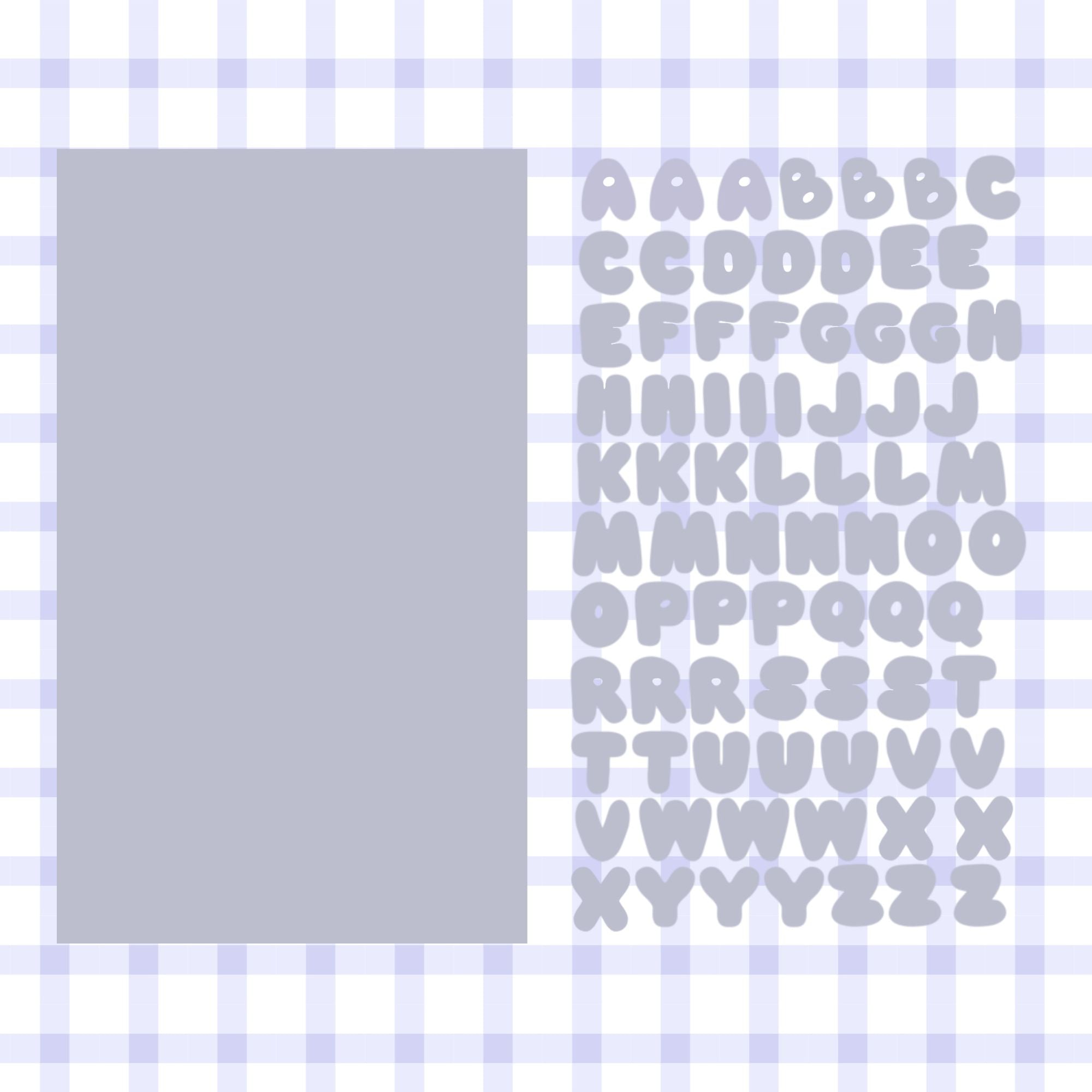 Letter Sticker sheet