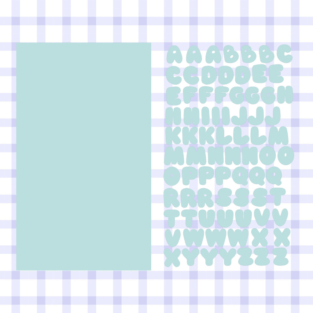 Letter Sticker sheet