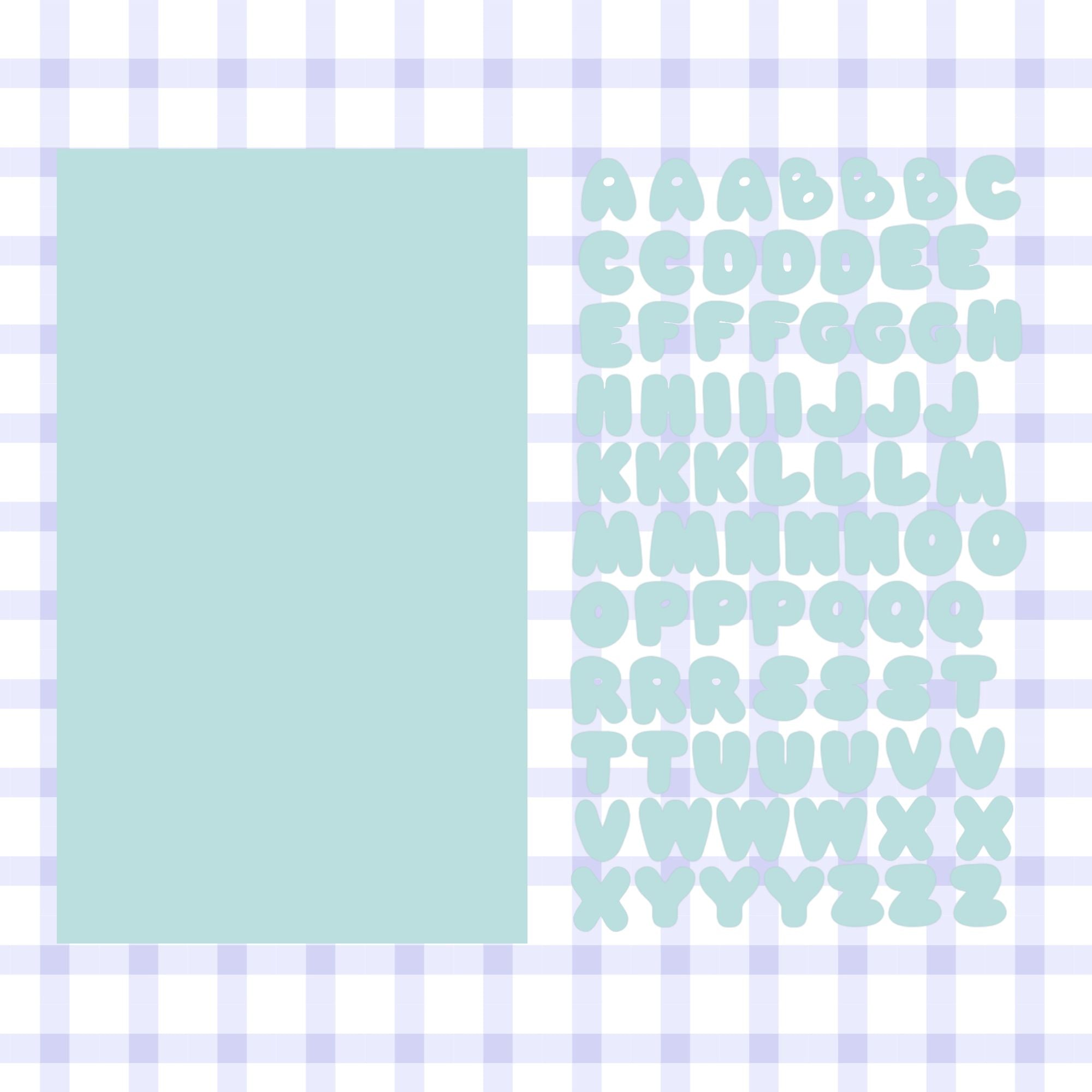Letter Sticker sheet