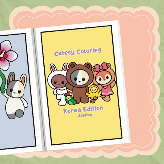 Cutesy Coloring Korea Edition Digital Download