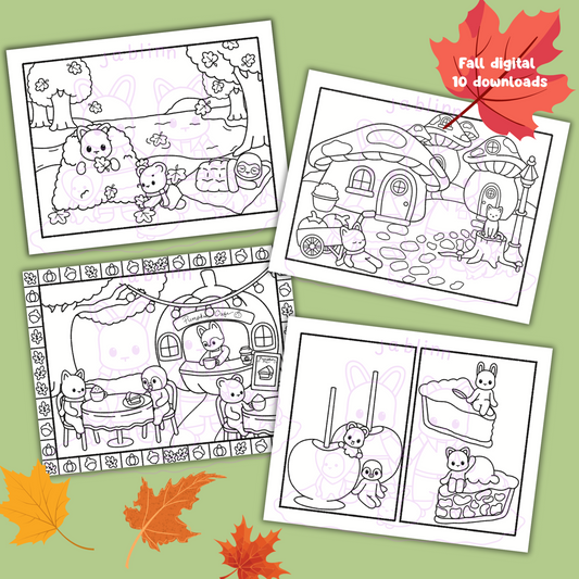 Fall coloring bundle
